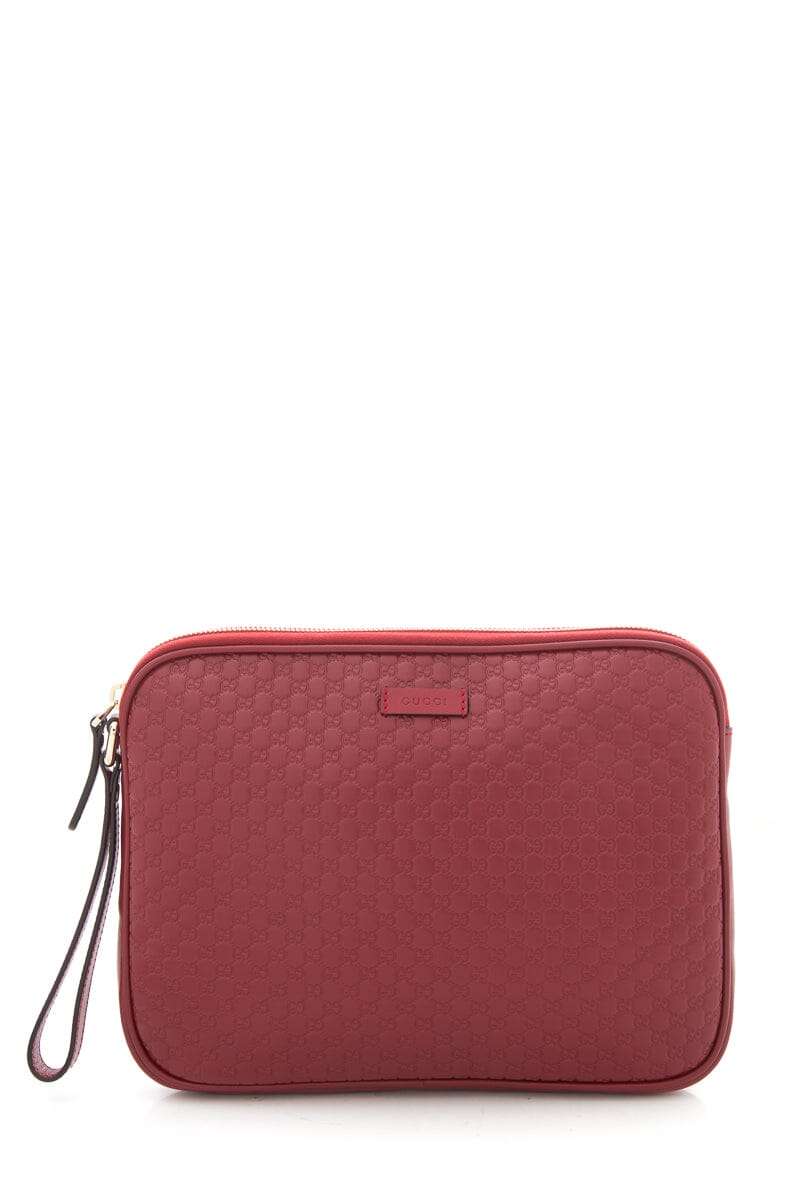 Gucci Microguccissima Red Leather Clutch Bag - Produktbild 2