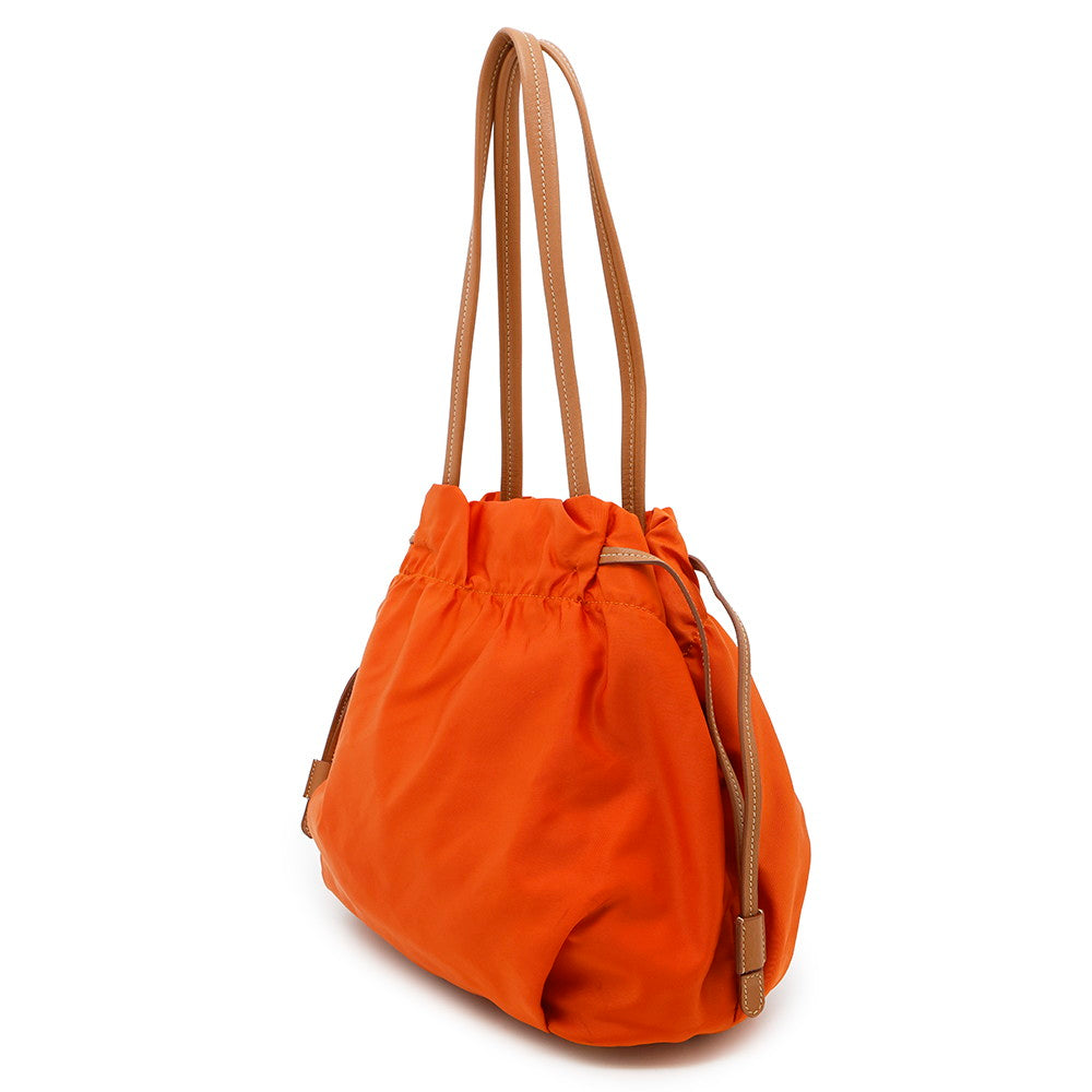 PRADA Nylon Handtasche OrangeBN1757 Nylon Leder