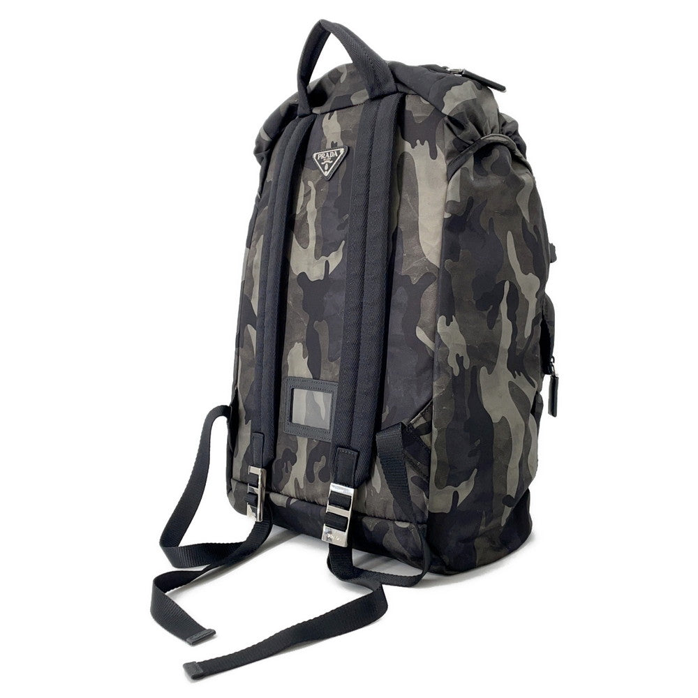 PRADA Camouflage Rucksack Khaki/SchwarzV135 Nylon
