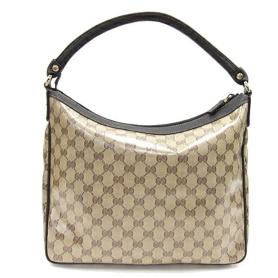 GUCCI One Shoulder Bag GG Crystal 293581 Dark Brown Beige Ladies | Studio Nafay