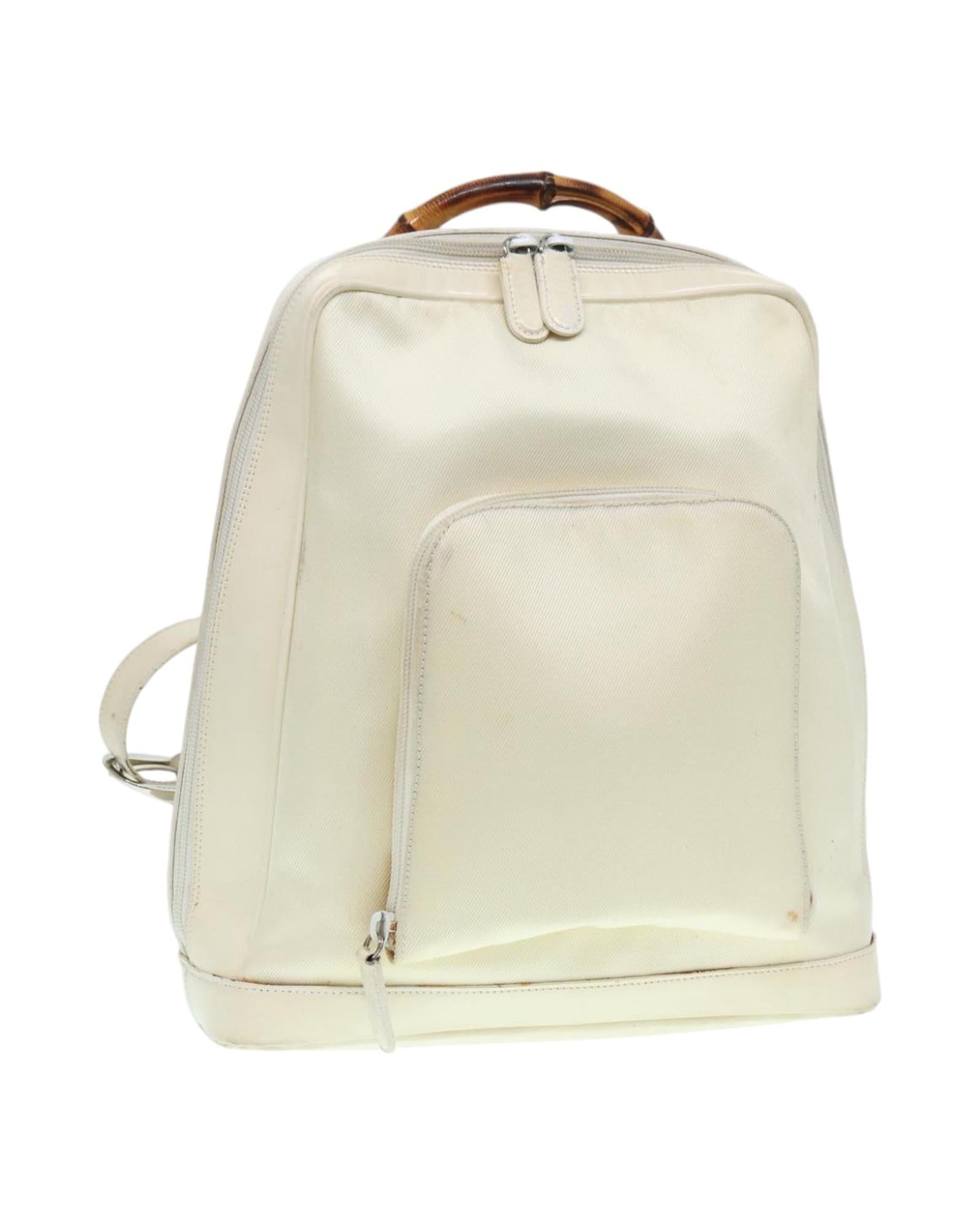 Bamboo Backpack OffWhite