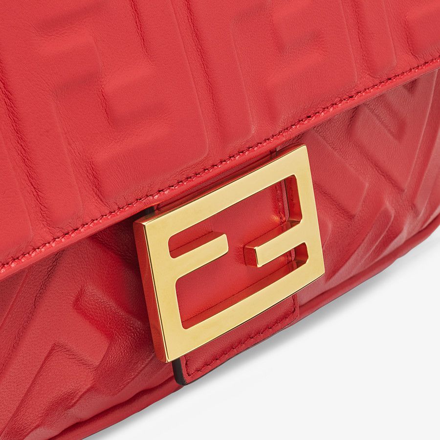 FENDI Rote Leder Baguette
