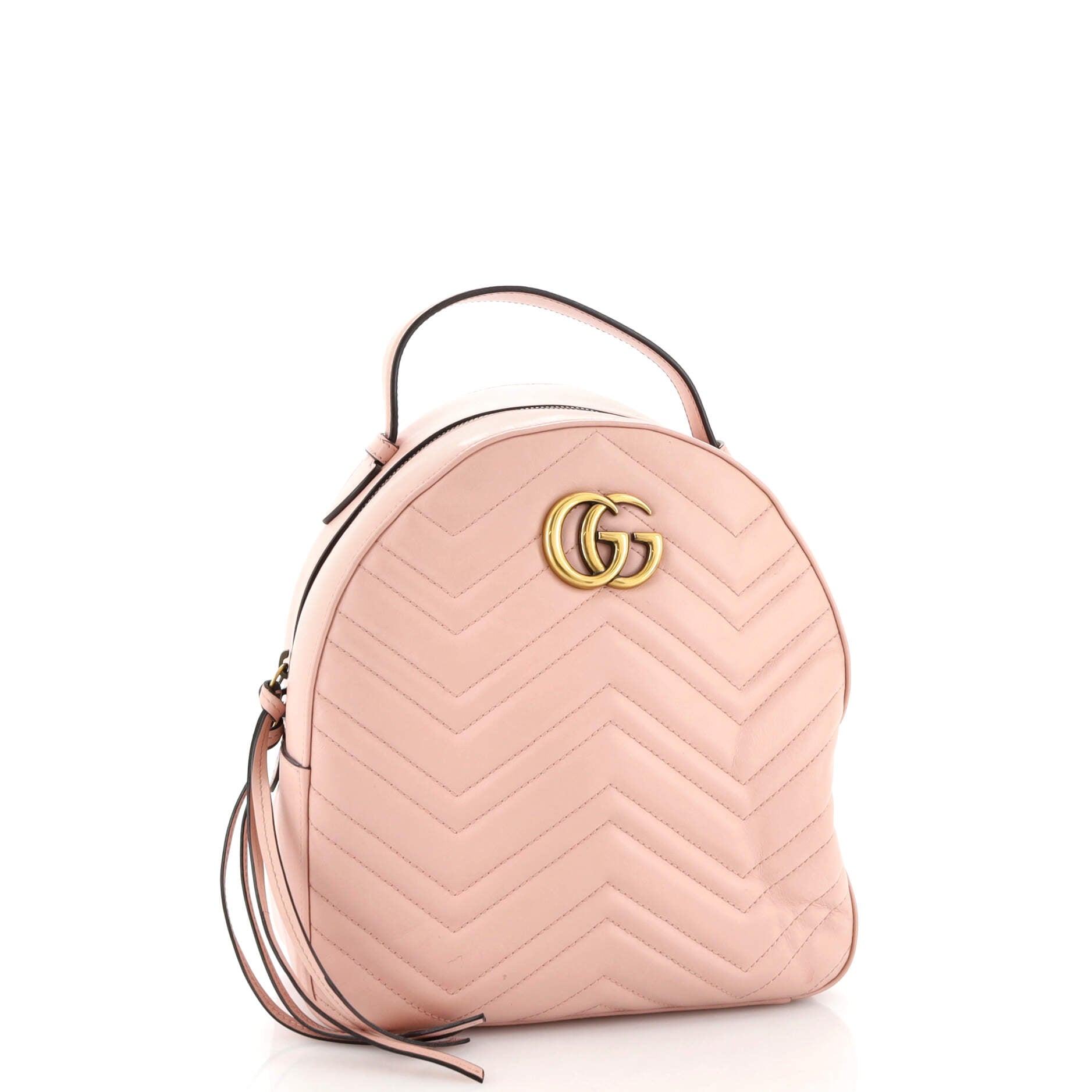 GG Marmont Backpack Matelasse Leder Klein