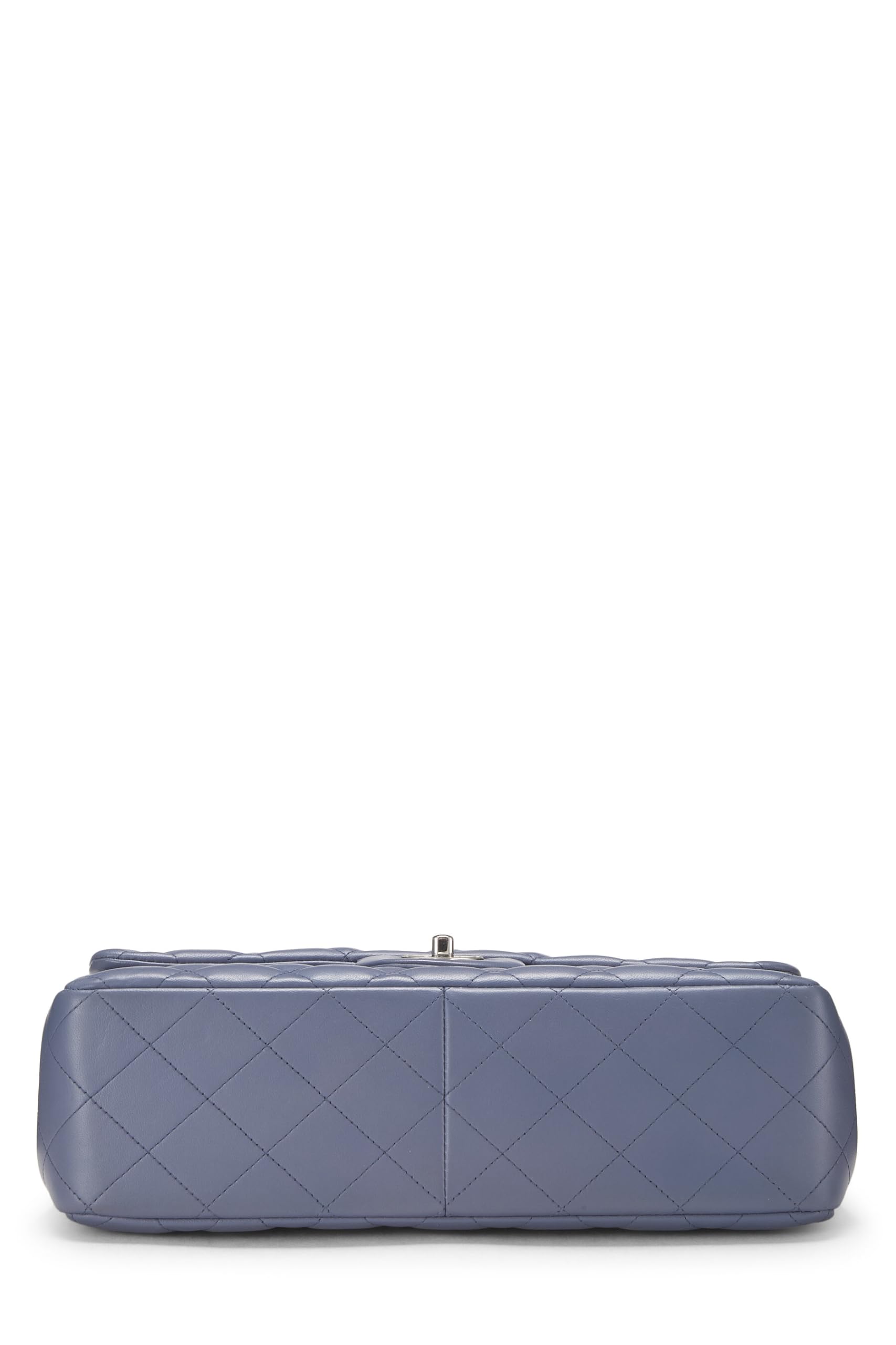 Chl, Lila Quilted Lambskin New Classic Double Flap Jumbo, Lila