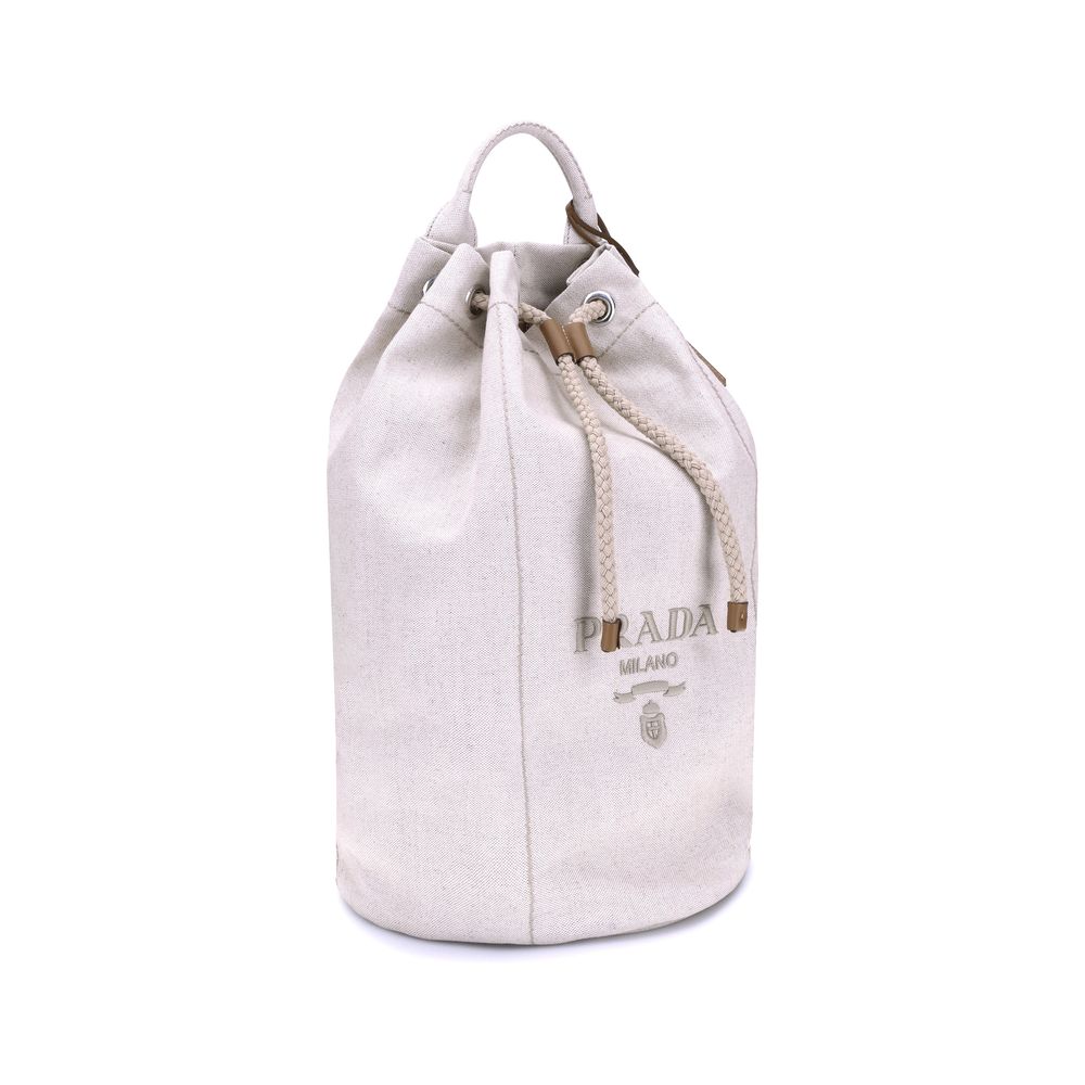 Prada Leinen Beuteltasche