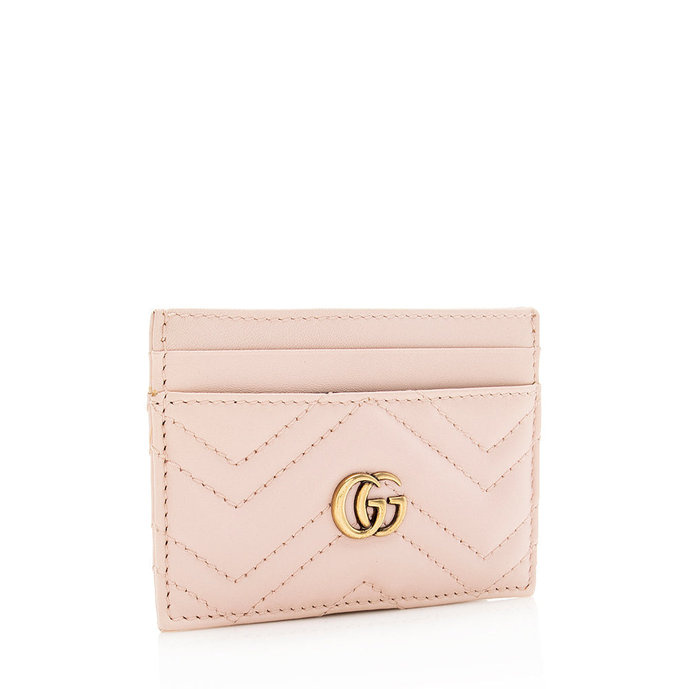 Gucci Matelasse Leder GG Marmont Kartenetui