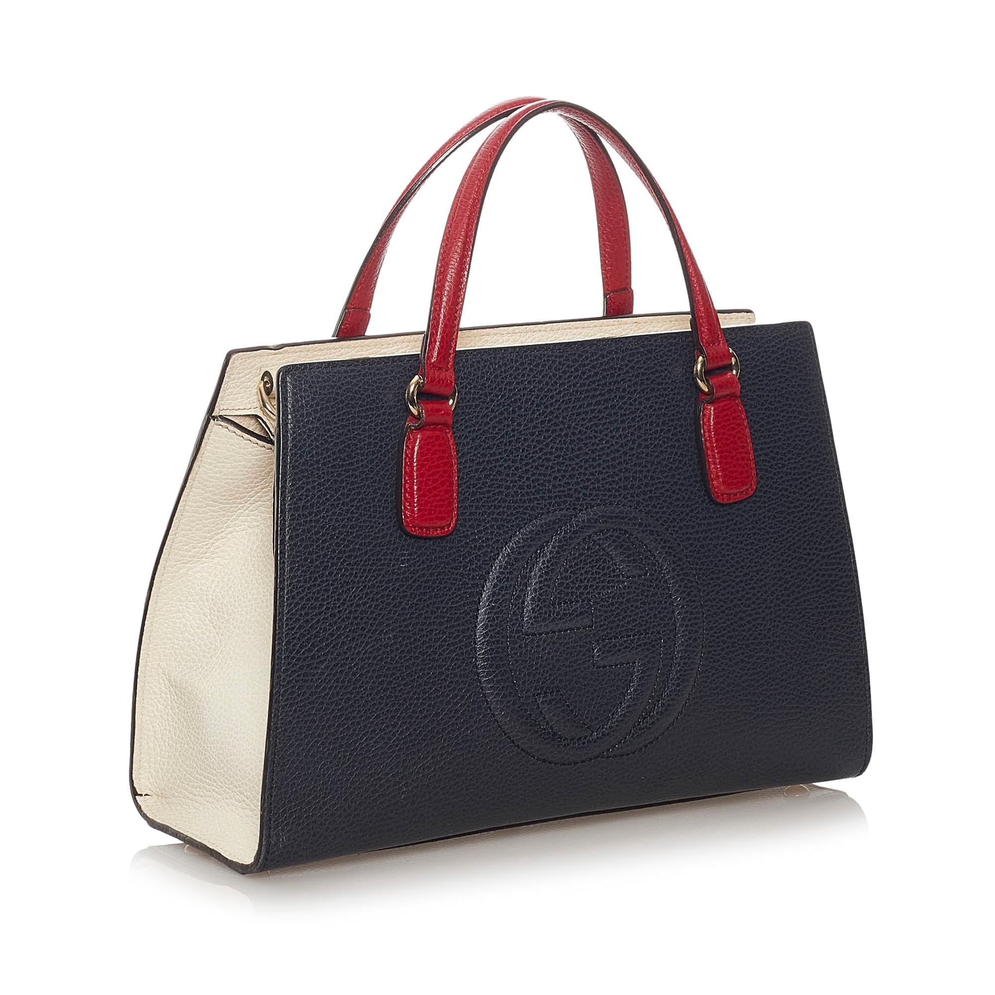 Gucci Soho Leder Aktentasche Style 2