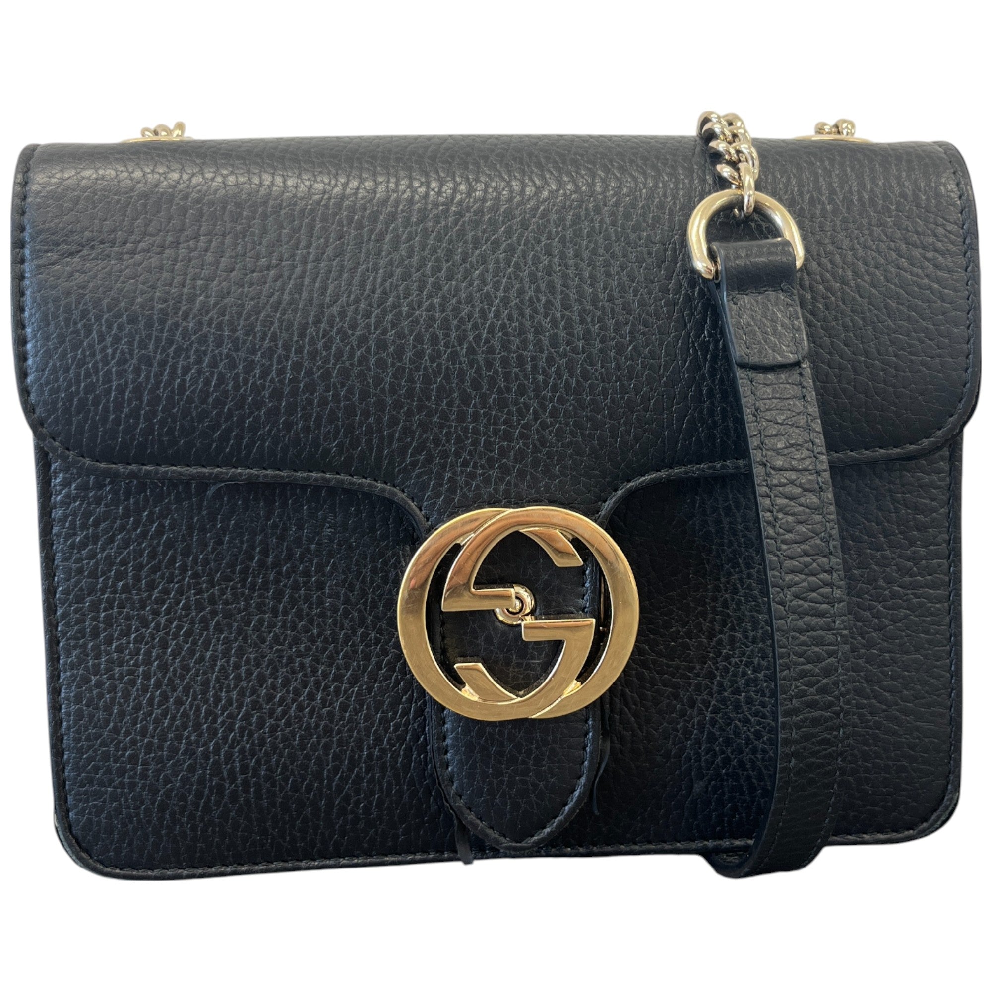 Women’s Interlocking Gg Bag Schwarz
