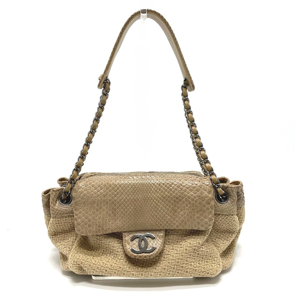 Chanel 30 Canvas Beige Umhängetasche
