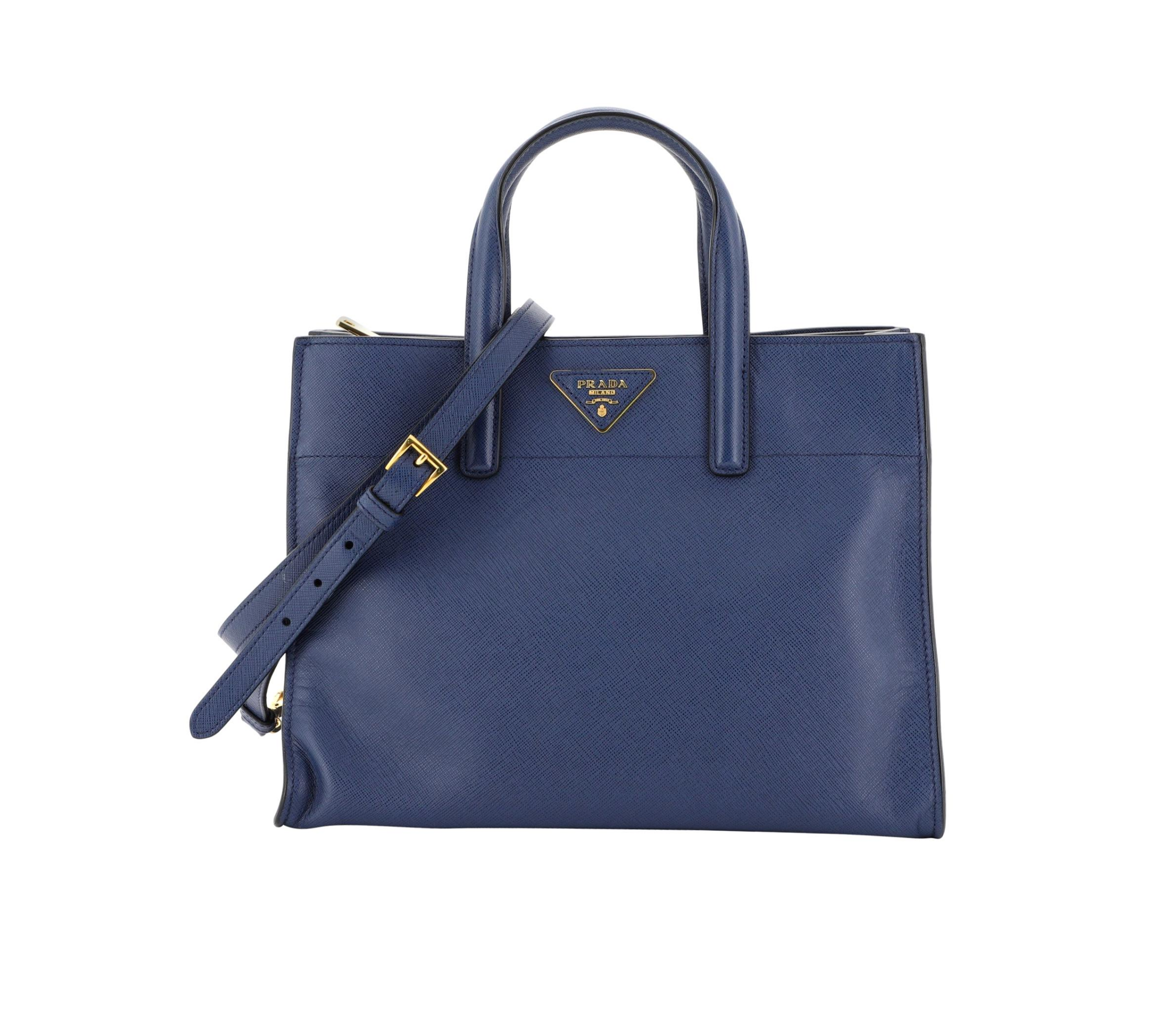 PRADA CONVERTIBLE SAFFIANO LEDER SHOPPER