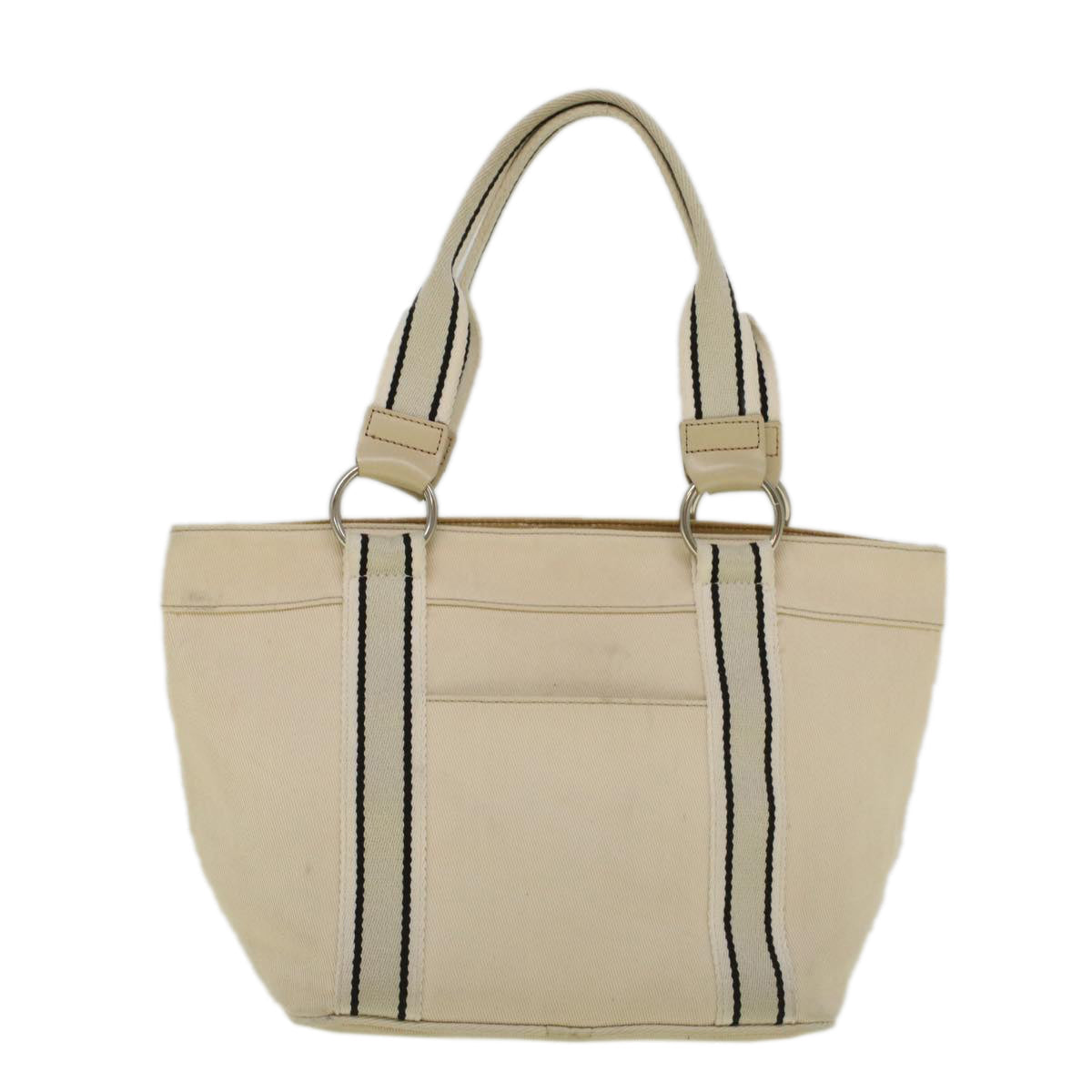 BURBERRY Blau Label Tragetasche Canvas Beige Auth ar10721